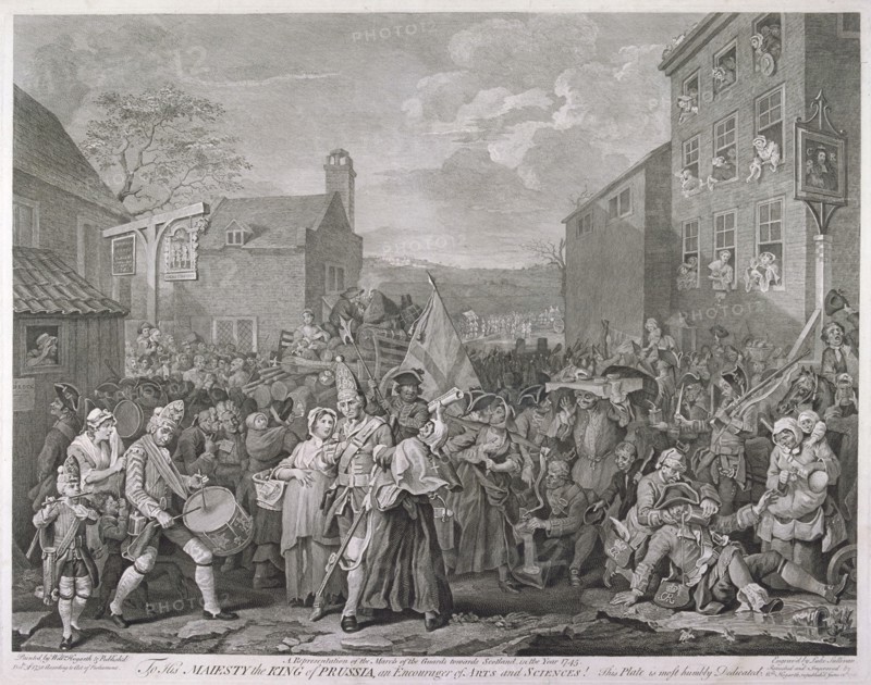 The March to Finchley', 1761. Artist: Luke Sullivan