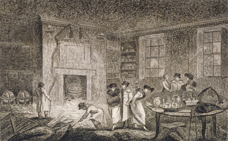 Interior view of the premises of Nathaniel Bentley, Leadenhall Street, City of London, 1804. Creator: Anon.