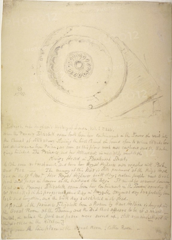 Dish thought to have been used by Princess Elizabeth in 1554, 1830. Artist: Anon