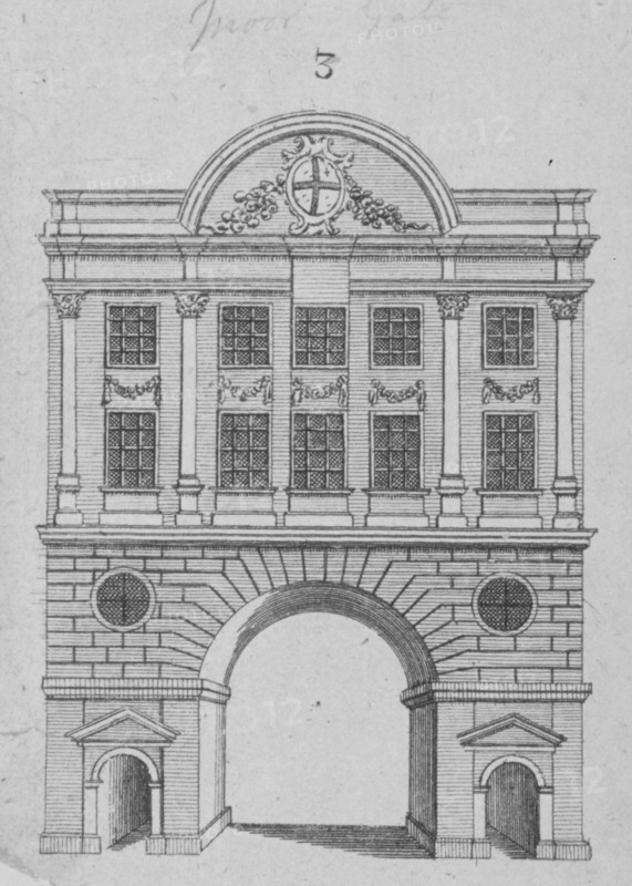 Moorgate, City of London, 1760. Artist: Anon