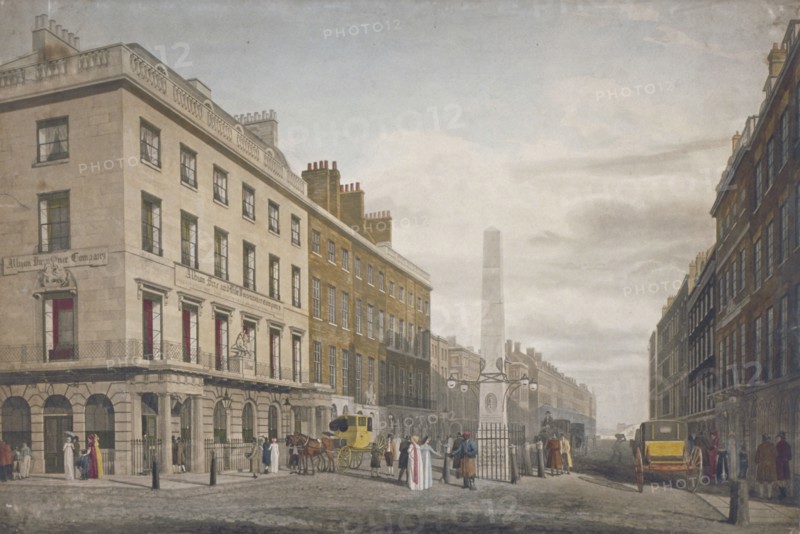 New Bridge Street, City of London, 1809. Artist: William James Bennett