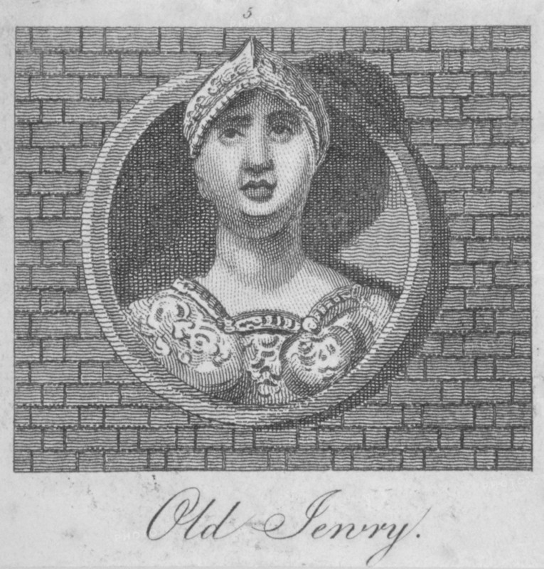 Stone bust of a female figure on the front of the Three Bucks Tavern, Old Jewry, London, 1825. Artist: Anon