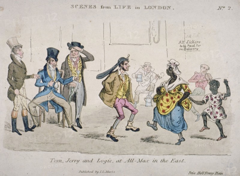 'Tom, Jerry and Logic at All-Max in the East', 1821. Artist: JL Marks