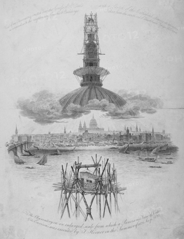 St Paul's Cathedral, City of London, 1822. Artist: Samuel Rawle
