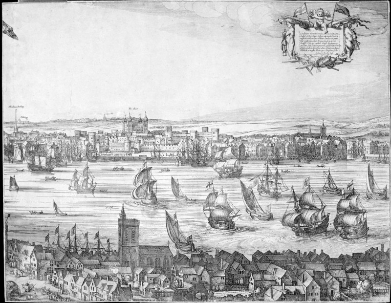 Panorama of London, 1616. Artist: Claes Jansz Visscher