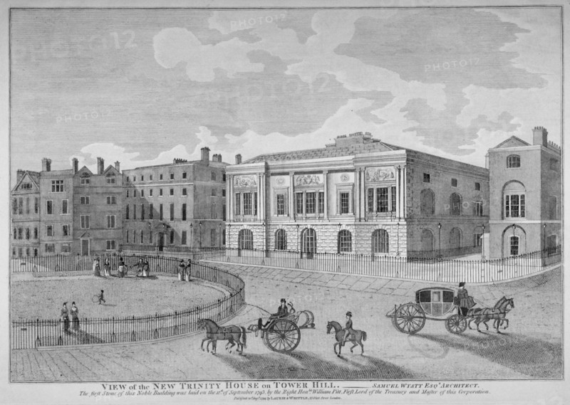 View of Trinity House from Trinity Square, City of London, 1799. Artist: Anon