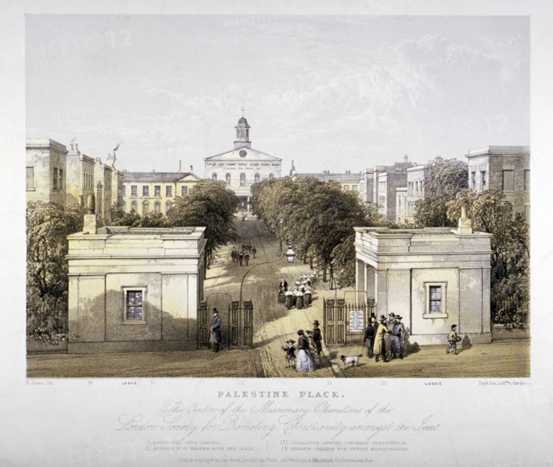 Palestine Place, Bethnal Green, London, c1840. Artist: F Jones