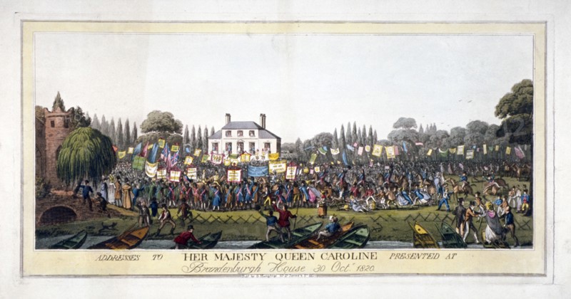 Brandenburgh House, Hammersmith, London, 1820 (1821). Artist: Anon
