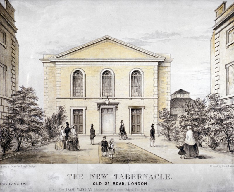 The Tabernacle, Old Street, Finsbury, London, c1850. Artist: Ford and West