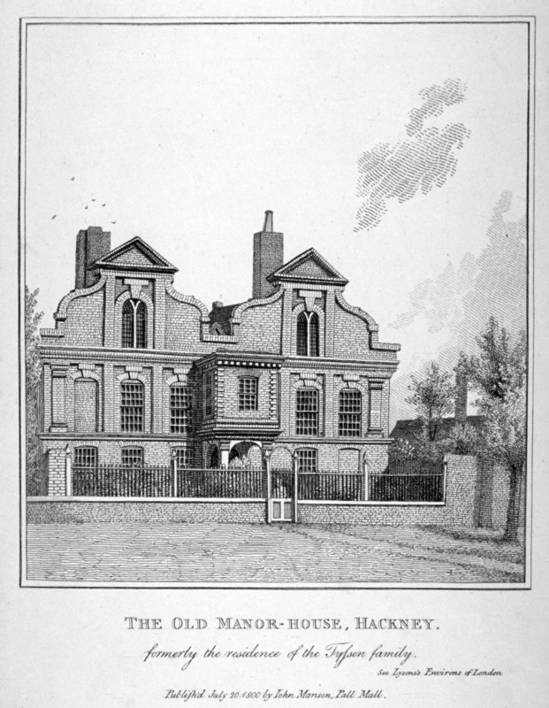 View of a manor house on Shacklewell Green, Hackney, London, 1800. Artist: John Thomas Smith