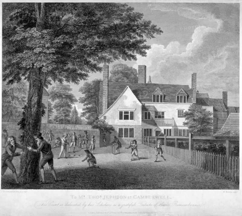 The Camberwell Free Grammar School, Camberwell, London, 1795. Artist: William Bromley