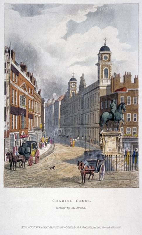 Charing Cross, Westminster, London, 1811. Artist: Anon