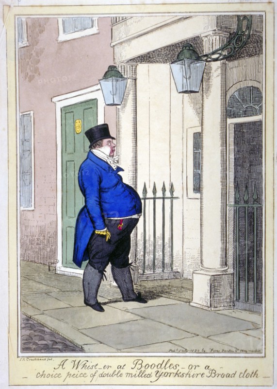 A whist-er at Boodles - or a choice peice [sic] of double milled Yorkshire broad cloth', 1820. Artist: Isaac Cruikshank
