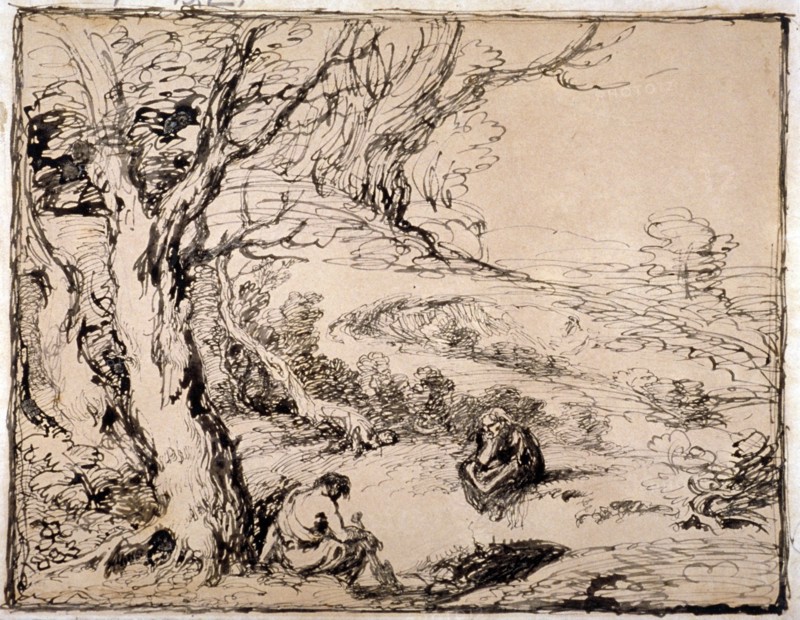 'Timon and Apemantus', 1883. Artist: Sir John Gilbert