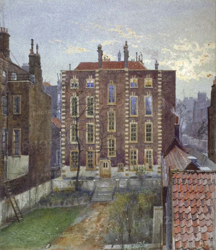House on Austin Friars Street, City of London, 1881. Artist: John Crowther