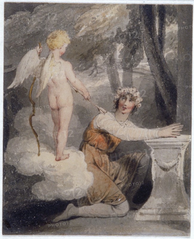 'Youth Crowned with Roses', c1780-1848. Artist: Edward Francis Burney