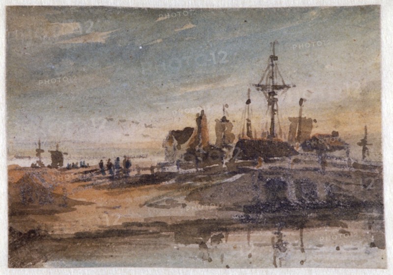 Coastal Scene', c1798-1842. Artist: John Varley I