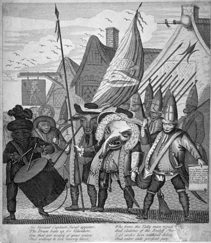 Clements Hill and Southwark Grenadiers, London, 1749. Artist: Anon