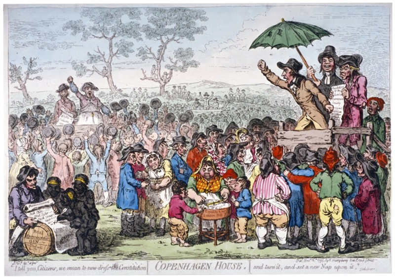 Election fair, Copenhagen Fields, London, 1795. Artist: James Gillray