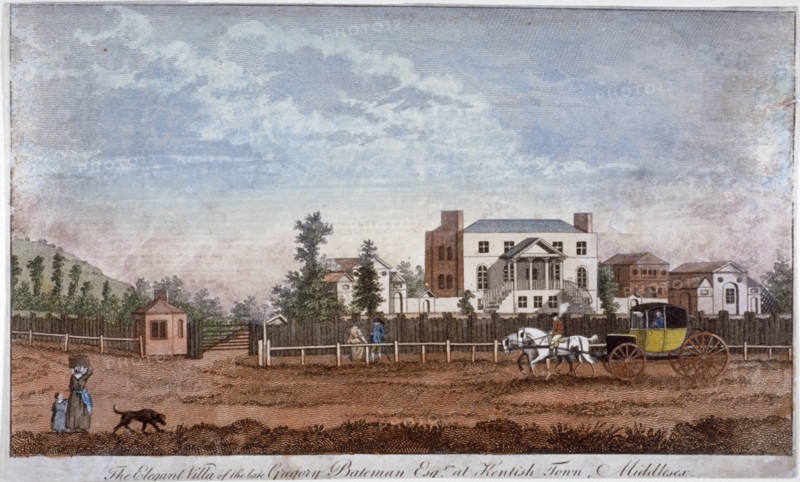 Gregory Bateman's Villa, Green Street, Kentish Town, London, 1792. Artist: Anon