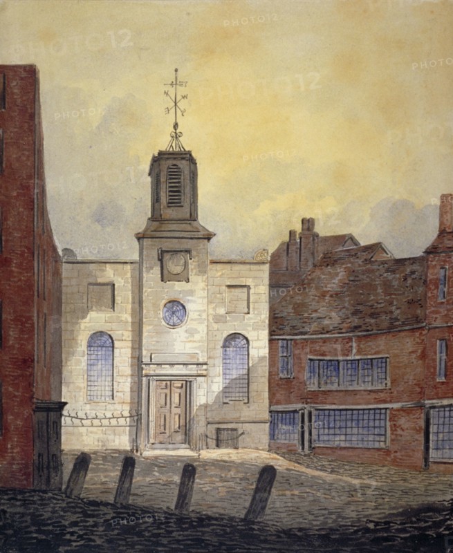 View of Holy Trinity Church, Minories, City of London, 1810. Artist: William Pearson