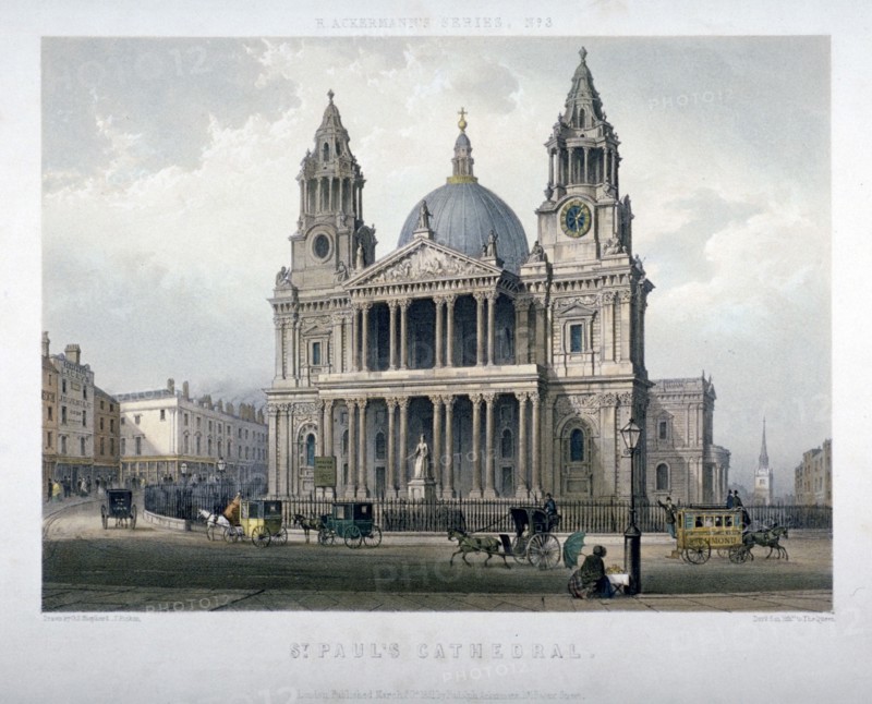 St Paul's Cathedral, City of London, 1851. Artist: Thomas Picken