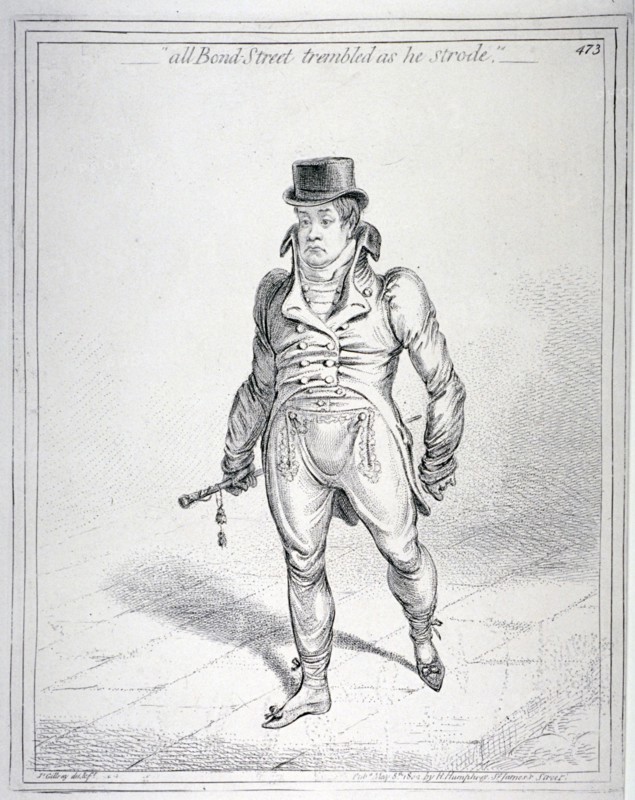 All Bond Street trembled as he strode', 1802. Artist: James Gillray
