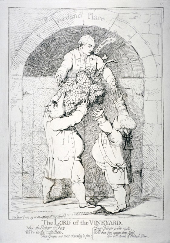 The Lord of the Vineyard', 1783. Artist: Anon