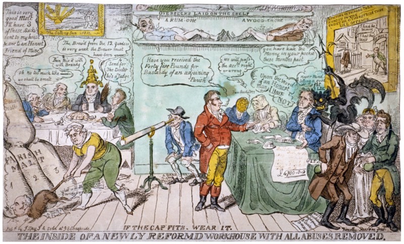 'The Inside of a Newly Reformed Workhouse with all Abuses Removed', 1813. Artist: Timothy Teas