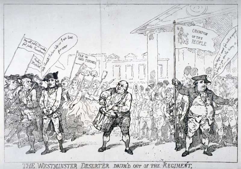 The Westminster Deserter drum'd out of the regiment', 1784. Artist: Thomas Rowlandson