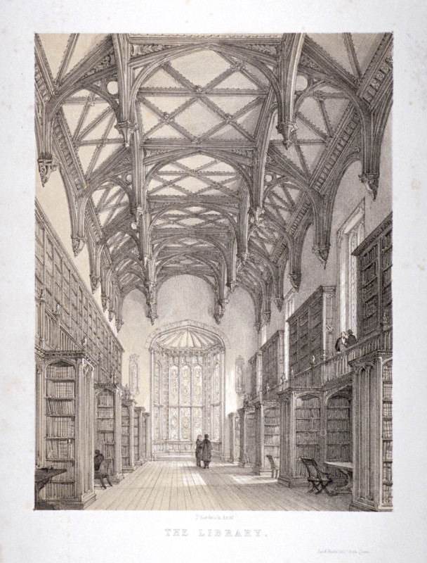 Interior view of the library, Lincoln's Inn, Holborn, London, c1850. Artist: Day & Haghe