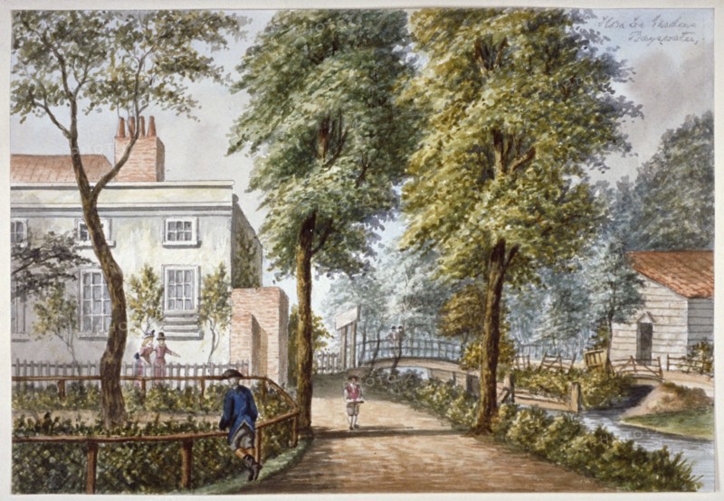 View of the Flora Tea Gardens, Bayswater, London, c1840. Artist: Anon