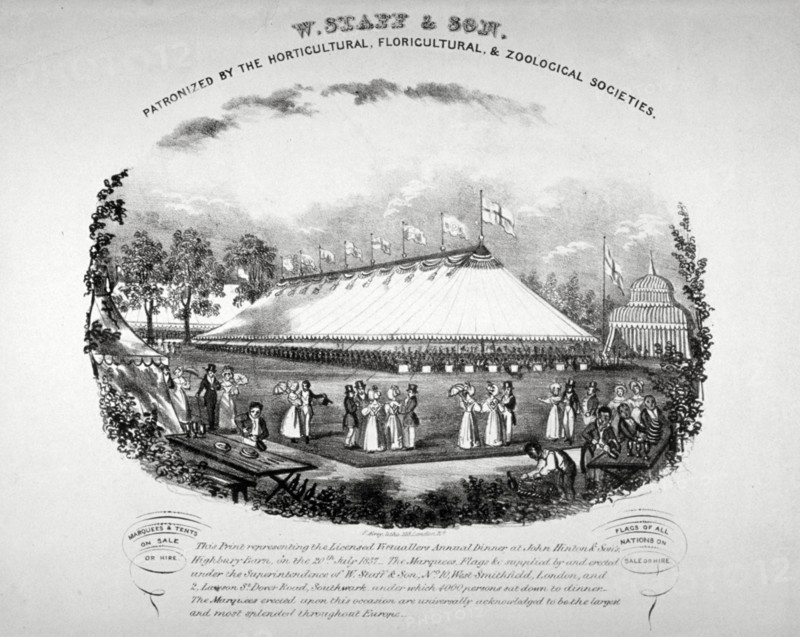 Highbury Barn, Islington, London, 1837. Artist: F Alvey