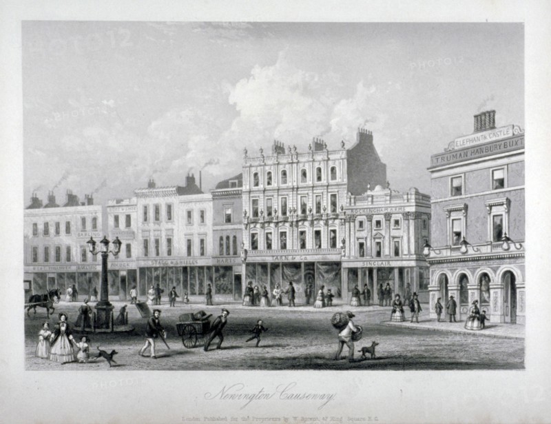 Newington Causeway, Southwark, London, c1858. Artist: Anon