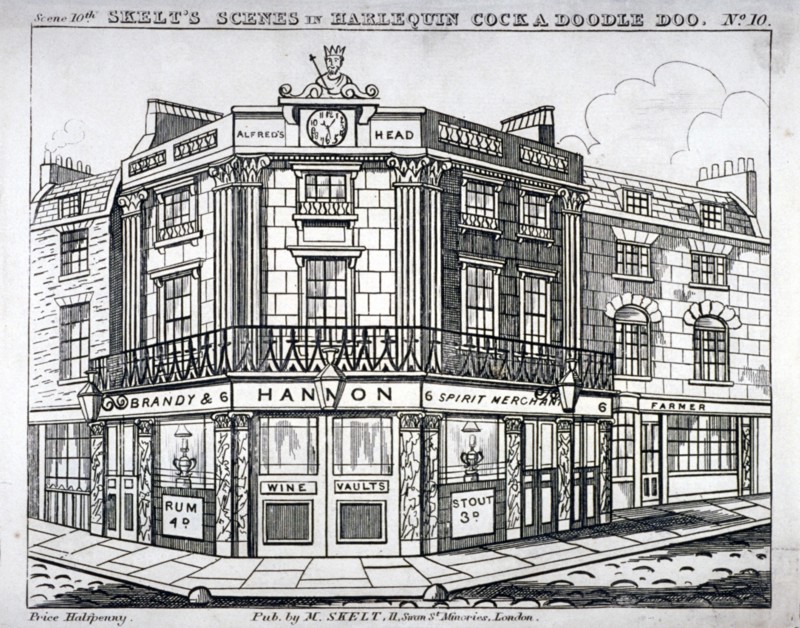 Alfred's Head Inn, corner of Newington Causeway and London Road, Southwark, London, c1830. Artist: Anon