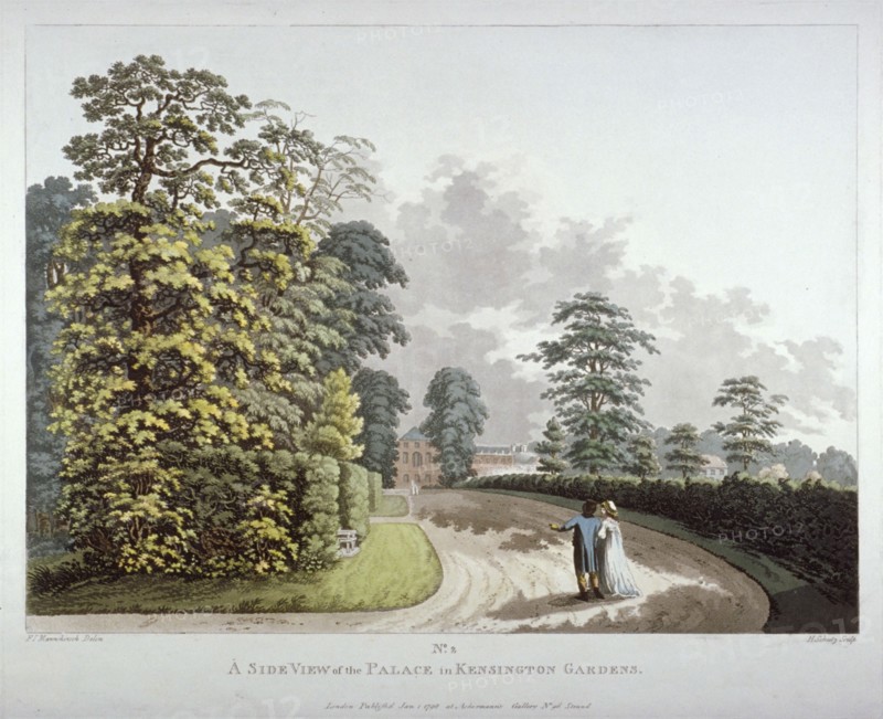 Kensington Gardens, London, 1798. Artist: Heinrich Schutz