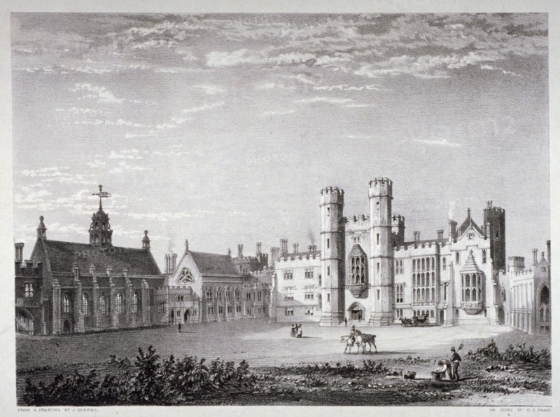 Lambeth Palace, London, c1830. Artist: GF Bragg