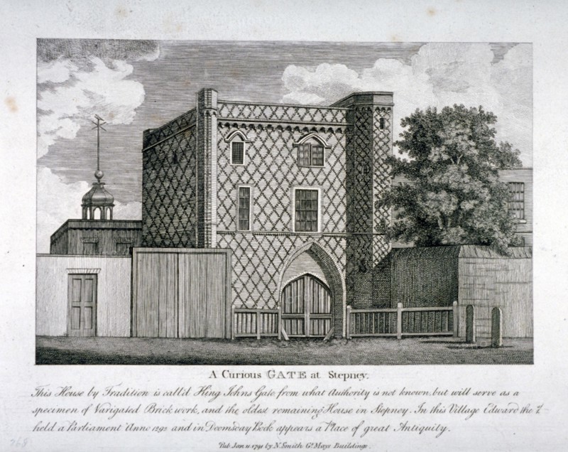 View of a gateway in Stepney, London, 1791. Artist: Anon