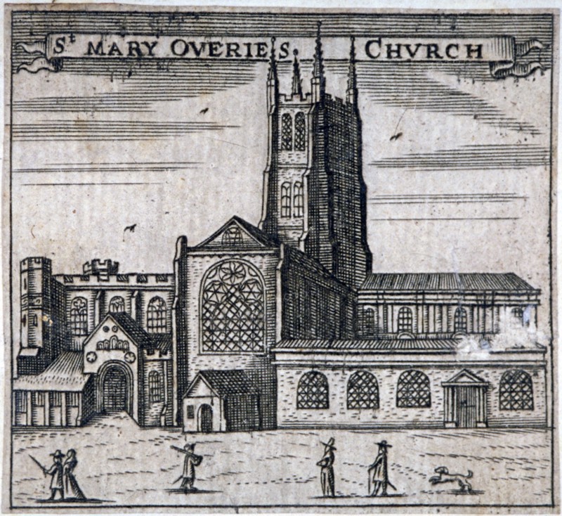 St Mary Overie's Church, Southwark, London, c1750. Artist: Anon