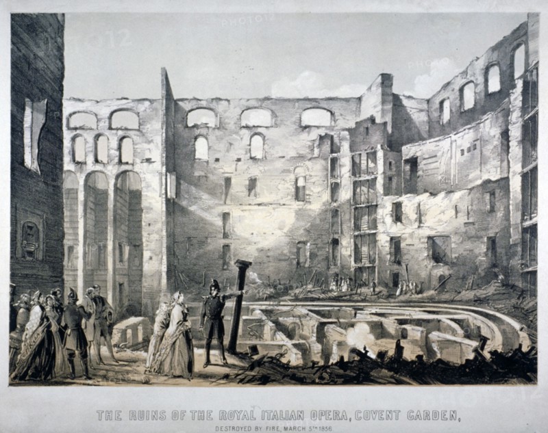Royal Italian Opera House, Covent Garden, London, 1856. Artist: Anon