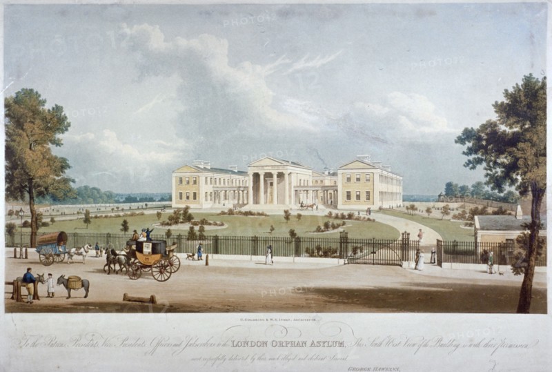 South-west view of the London Orphan Asylum in Lower Clapton, Hackney, London, c1830. Artist: George Hawkins