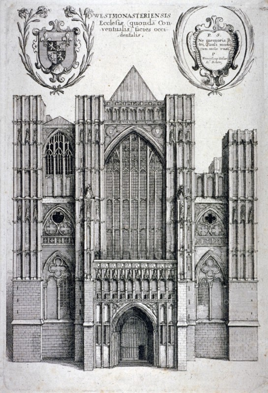 Westminster Abbey, London, c1650. Artist: Wenceslaus Hollar