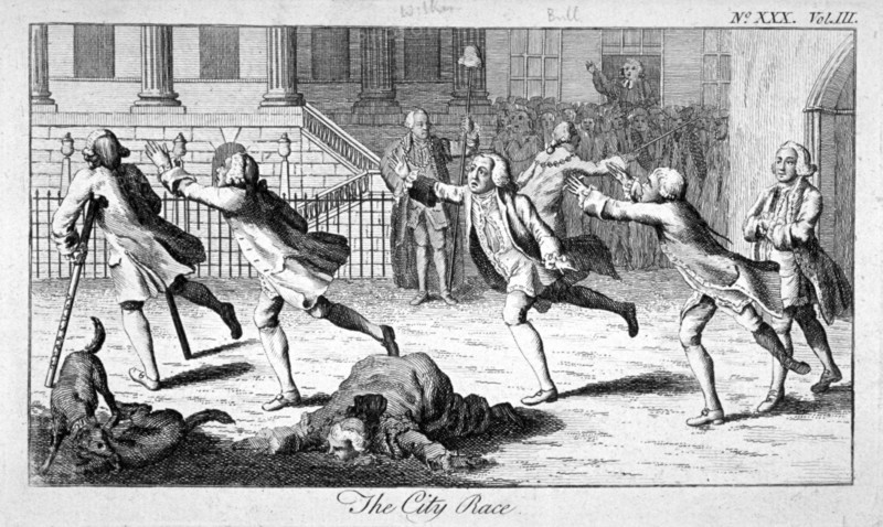 'The City Race', 1771. Artist: Anon