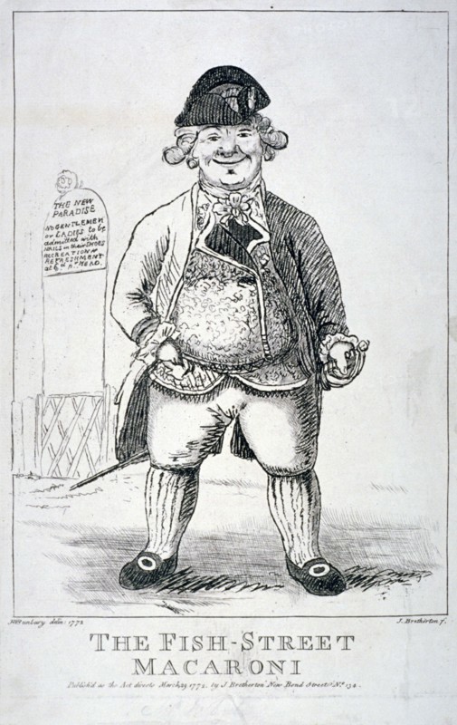'The Fish-Street macaroni', 1772. Artist: James Bretherton