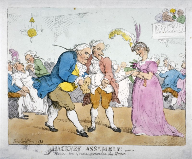 'Hackney Assembly. The Graces, the Graces, Remember the Graces', 1812. Artist: Anon