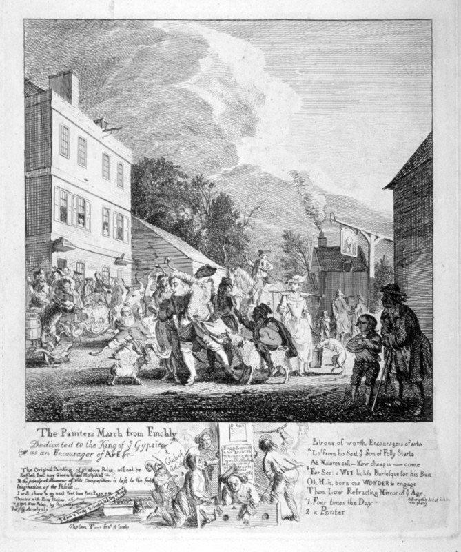 'The painters march from Finchly...', 1753. Artist: Paul Sandby