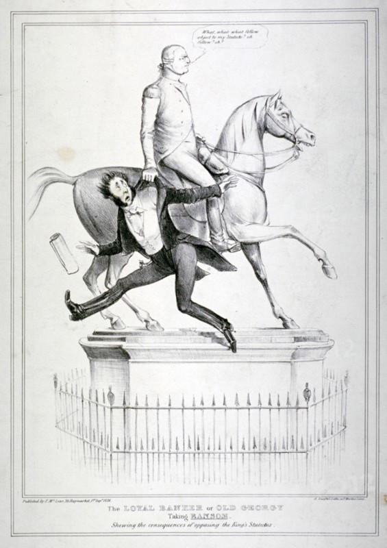 'The loyal banker or Old Georgy taking Ransom', 1836. Creator: Alfred Ducôte.