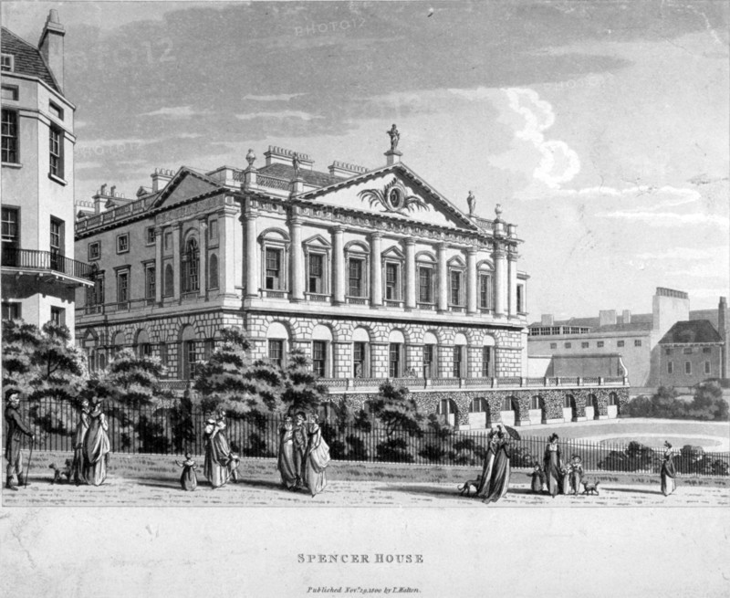 Spencer House, Westminster, London, 1800. Artist: Anon