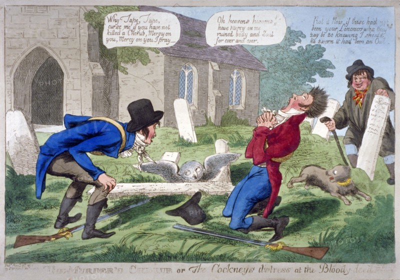 'The murder'd cherub, or the cockney's distress at the bloody-deed', 1804. Artist: Anon