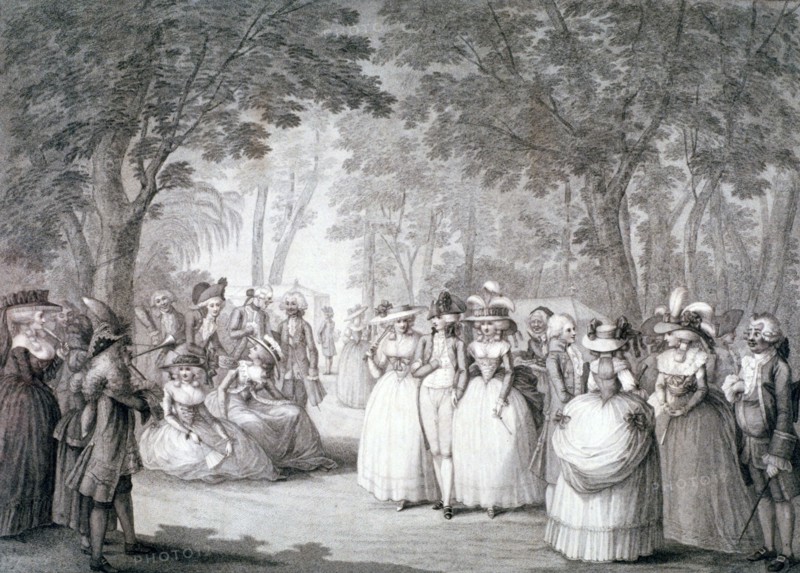 The garden of Carlton House, London, 1784 (1785). Artist: Anon